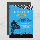 Geburtstagseinladung für Dirt-Fahrräder Einladung (Vorne/Hinten)