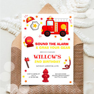 Geburtstagseinladung für Feuerwehrmann Einladung