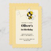 Geburtstagseinladung für Hummeln Einladung (Vorne/Hinten)