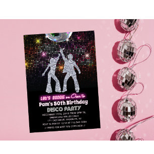 Geburtstagseinladung für jede Altersgruppe - Disco Einladung
