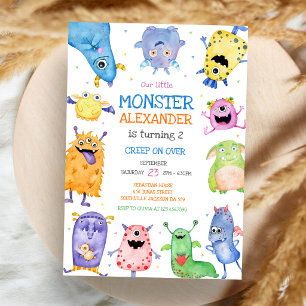 Geburtstagseinladung für Monsterjungen Einladung
