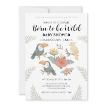 Geburtstagseinladung für Toucan-Baby "Born to be W