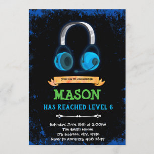 Geburtstagseinladung für Videospiel Einladung
