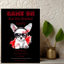 Geburtstagseinladung "Game On" Nächste Stufe, Gamm