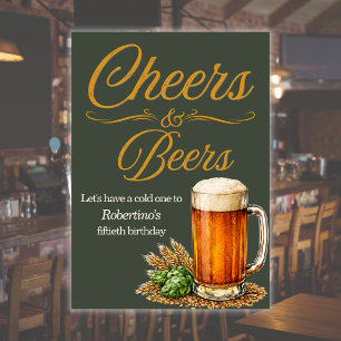 Geburtstagseinladung Herren Vintage Cheers To Year Einladung