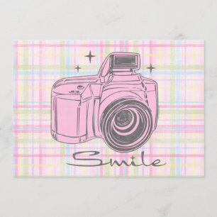 Geburtstagseinladung Kamera Smile Einladung