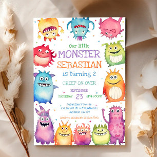 Geburtstagseinladung Kleiner Monster Einladung