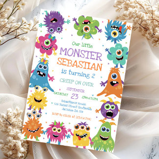 Geburtstagseinladung Kleiner Monster Einladung