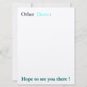 Geburtstagseinladung mit 10-Jährigen Einladung (Rückseite)