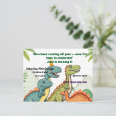 Geburtstagseinladung postkarte (Stehend Vorderseite)