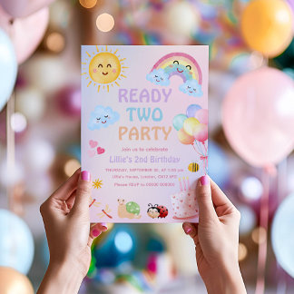 Geburtstagseinladung Ready TWO Party Einladung