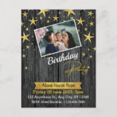 Geburtstagseinladung Standardpostkarte Postkarte (Vorderseite)