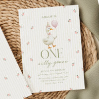 Geburtstagseinladung Vintage Pink One Silly Goose