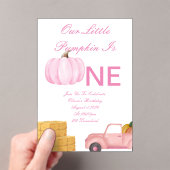 Geburtstagseinladung von Pumpkin Acryleinladungen (Insitu (Handheld))