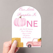 Geburtstagseinladung von Pumpkin Acryleinladungen (Insitu (Handheld))