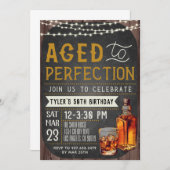 Geburtstagseinladung von Whisky bis Perfektion Einladung (Vorne/Hinten)