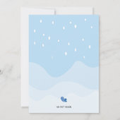 Geburtstagseinladung zu Pinguin-Themen Einladung (Rückseite)