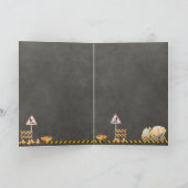 Geburtstagseinladung zum Bauen Karte (Innenseite)