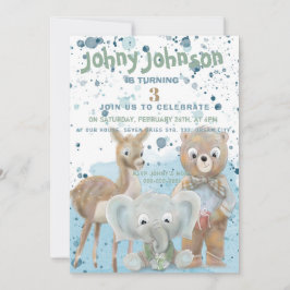 Geburtstagseinladung zum Thema "Tier" Ankündigung