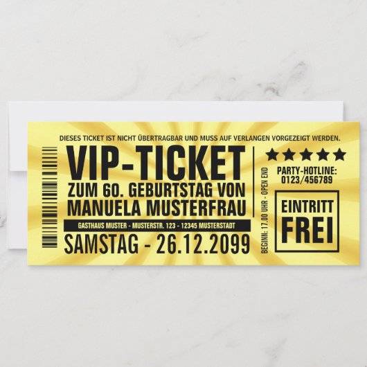 Geburtstagseinladungen Einladungen Geburtstag (Vorderseite)