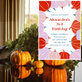 Geburtstagseinladungen Kürbismädchen Einladung