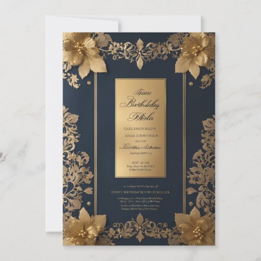 Geburtstagseinladungskarten Einladung (Vorderseite)