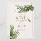 Geburtstagseinladungsvorlage Blumen Natur Einladun Einladung (Vorne/Hinten)