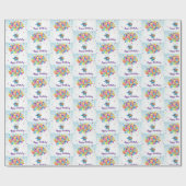 Geburtstagselefant geschenkpapier (Flach)