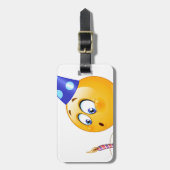 Geburtstagsemoji Gepäckanhänger (Vorderseite vertikal)