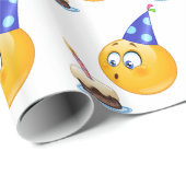 Geburtstagsemoji Geschenkpapier (Rolleneckpunkt)