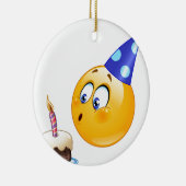 Geburtstagsemoji Keramikornament (Rechts)