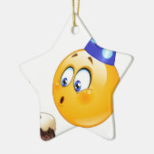 Geburtstagsemoji Keramikornament (Links)