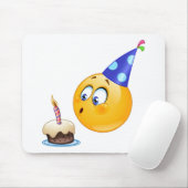 Geburtstagsemoji Mousepad (Mit Mouse)