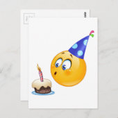 Geburtstagsemoji Postkarte (Vorne/Hinten)