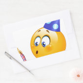 Geburtstagsemoji Rechteckiger Aufkleber (Umschlag)