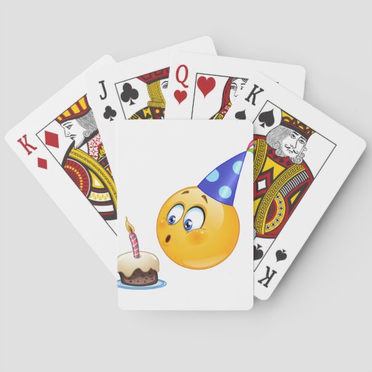 Geburtstagsemoji Spielkarten (Rückseite)
