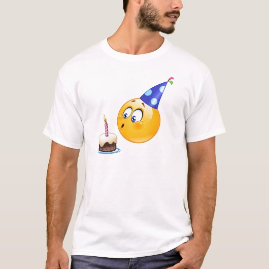 Geburtstagsemoji T-Shirt (Vorderseite)