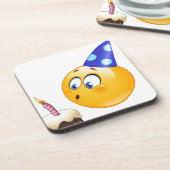 Geburtstagsemoji Untersetzer (Linke Seite)