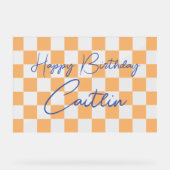 Geburtstagsempfang Acrylschild (Vorderseite)