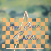 Geburtstagsempfang Acrylschild (Neutral)