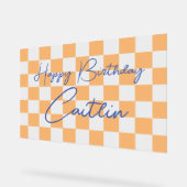 Geburtstagsempfang Acrylschild (Winkel)