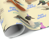 Geburtstagsenten-Geschenkpapier Geschenkpapier (Rolleneckpunkt)