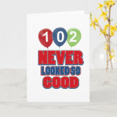 Geburtstagsentwürfe mit 102 Jährigen Karte (Gelbe Blume)