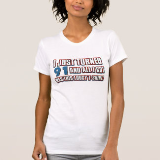 Geburtstagsentwürfe mit 91 Jährigen T-Shirt