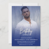 Geburtstagsessen 57. Geburtstagsfeier Foto Männer Einladung (Vorderseite)