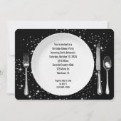 Geburtstagsessen Party auf der Bühne Einladung (Vorderseite)