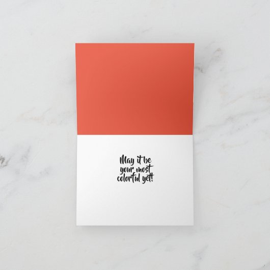 Geburtstagsfarbe Karte (Innenseite)