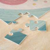Geburtstagsfarbiger Retro-Kreis-Pattern Puzzle (Seite)