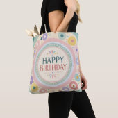 Geburtstagsfarbiger Retro-Kreis-Pattern Tasche (Von Nahem)