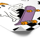 Geburtstagsfavors-Zeichen des Jungen, Spooky Hallo Poster (Ecke)